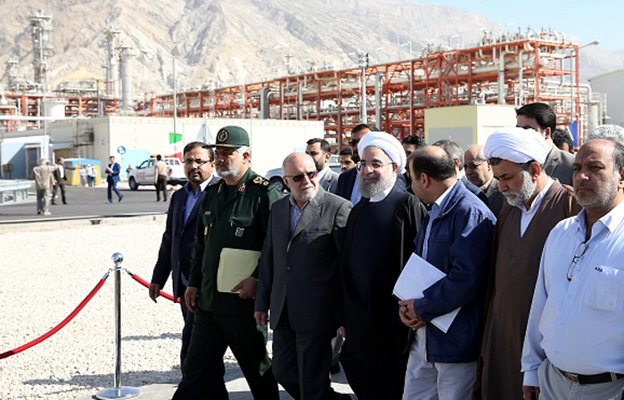 The president opened three petrochemical projects in Asalouyeh