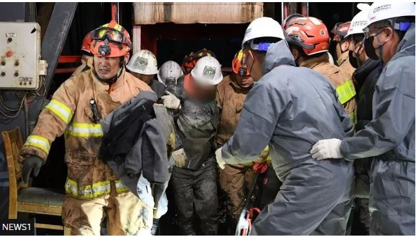 South Korea miners survive nine days underground on coffee